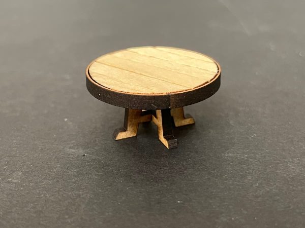Small Round Table (Textured Top)